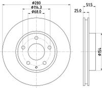 Remschijf 8DD355120441
