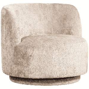 BePureHome Draaifauteuil Popular Modulair, Chenille - Naturel