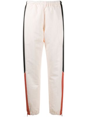 Marine Serre pantalon à bandes contrastantes - Tons neutres