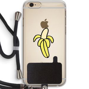 Banana: iPhone 6 PLUS / 6S PLUS Transparant Hoesje met koord