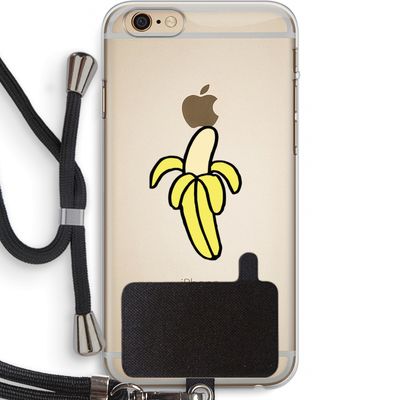 Banana: iPhone 6 PLUS / 6S PLUS Transparant Hoesje met koord