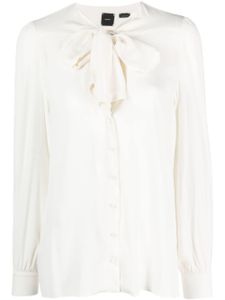 PINKO chemise à col lavallière - Blanc