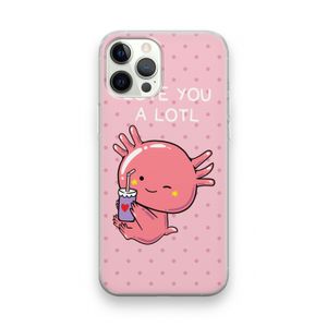 Love You A Lotl: iPhone 12 Pro Transparant Hoesje
