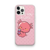 Love You A Lotl: iPhone 12 Pro Transparant Hoesje