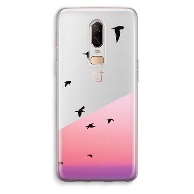 Fly away: OnePlus 6 Transparant Hoesje