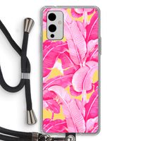 Pink Banana: OnePlus 9 Transparant Hoesje met koord Pink Banana: OnePlus 9 Transparant Hoesje met koord