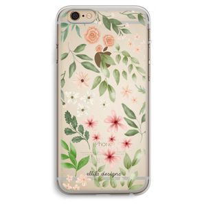 Botanical sweet flower heaven: iPhone 6 Plus / 6S Plus Transparant Hoesje