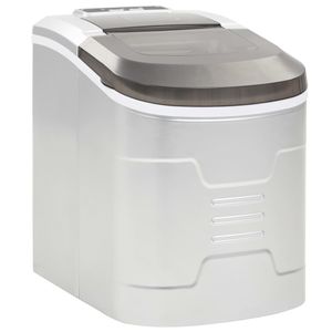 VidaXL Ijsblokjesmachine 2,4 l 15 kg/24 u zilver