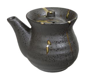 Sojasaus Schenkpotje Keramiek - Zwart/Groen - 180ml 7.5 x 7cm