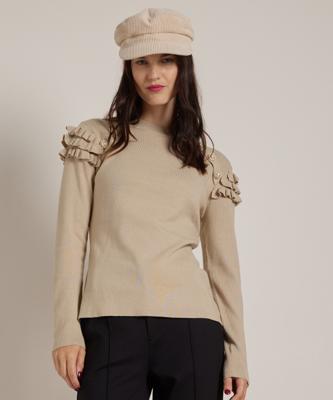 trui met ruches en knopen trui met ruches en knopen