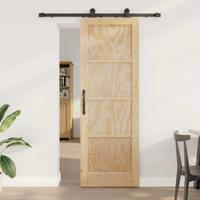 Schuifdeur met Hardware Set 'ORKDAL'van Massief Vurenhout