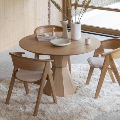 Zuiver Ronde Eettafel 'Lotus' Eikenhout, 120cm