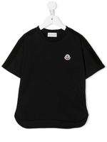 Moncler Enfant t-shirt à patch logo - Noir
