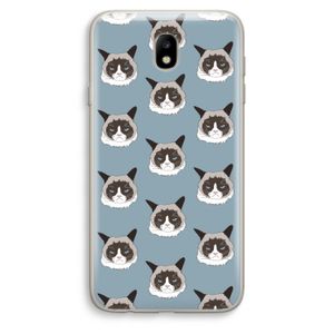 It's a Purrr Case: Samsung Galaxy J7 (2017) Transparant Hoesje