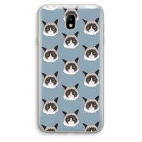 It's a Purrr Case: Samsung Galaxy J7 (2017) Transparant Hoesje