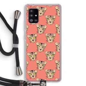 Tijger: Samsung Galaxy A51 5G Transparant Hoesje met koord