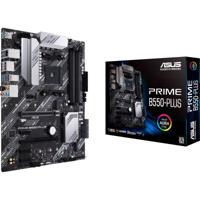 ASUS prime b550-plus socket am4 moederbord (zwart/zilver, raid, gb-lan, sound, atx)
