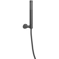 Wiesbaden UniMatch - Handdoucheset met Staafhanddouche - 1 stand - Doucheslang en Wandhouder - Kantelbaar - Gunmetal
