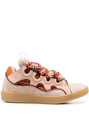 Lanvin baskets Curb en cuir - Rose