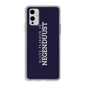 Blijve plakken in Negenduust: OnePlus 9 Transparant Hoesje