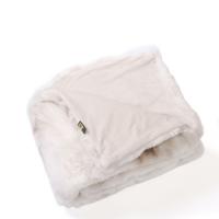 Linde Offwhite Imitatiebont Plaid In Geschenkverpakking 150 X 200
