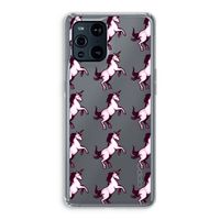 Musketon Unicorn: Oppo Find X3 Transparant Hoesje