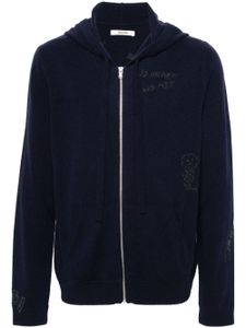 Zadig&Voltaire cardigan Clash à capuche - Bleu