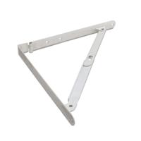 Plankdrager - 2x - staal - wit gelakt - 20 x 20 cm - 100 kg - thumbnail