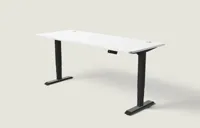 Desktronic HomePro bureau Zwart / Wit / 200x80 cm