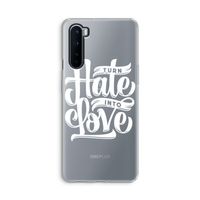 Turn hate into love: OnePlus Nord Transparant Hoesje