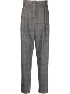 Emporio Armani pantalon POW imprimé à taille haute - Noir