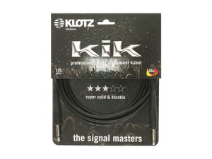 Klotz KIK2.0PPSW instrumentkabel KIK mono 6.35mm jack zwart 2m