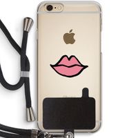Kusje: iPhone 6 / 6S Transparant Hoesje met koord