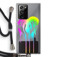 Hold My Heart: Samsung Galaxy Note 20 Ultra / Note 20 Ultra 5G Transparant Hoesje met koord
