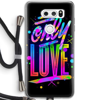 Only Love: LG V30 Transparant Hoesje met koord