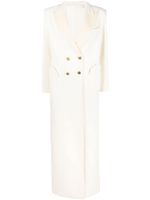 Blazé Milano manteau long à boutonnière croisée - Blanc