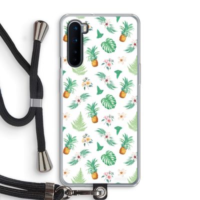 Ananas bladeren: OnePlus Nord Transparant Hoesje met koord