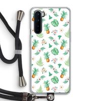 Ananas bladeren: OnePlus Nord Transparant Hoesje met koord