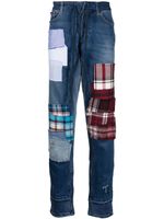 Greg Lauren x Tommy Hilfiger jean à design patchwork - Bleu - thumbnail