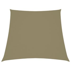VidaXL Zonnezeil trapezium 2/4x3 m oxford stof beige