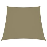 VidaXL Zonnezeil trapezium 2/4x3 m oxford stof beige