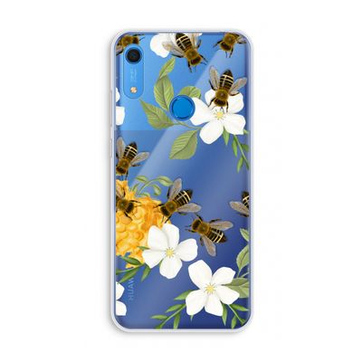 No flowers without bees: Huawei Y6s Transparant Hoesje