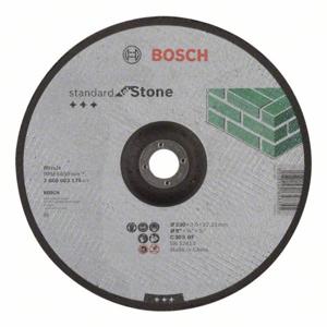 Bosch Accessories 2608603176 2608603176 Doorslijpschijf gebogen 230 mm 1 stuk(s) Steen