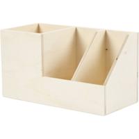 Creativ Company Pennenbak, h: 11 cm, d: 9,8 cm, b: 20 cm, 1 stuk