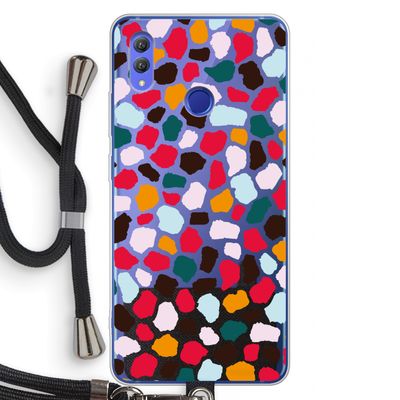 Colored Giraffe: Honor Note 10 Transparant Hoesje met koord