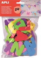 Apli Kids schuimrubber letters, blister met 104 stuks in geassorteerde kleuren - thumbnail
