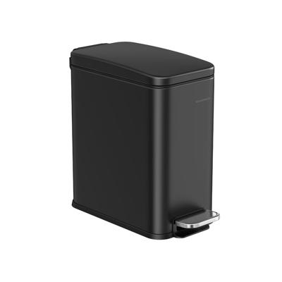 Cosmetische bak met deksel, zwart / 5 L