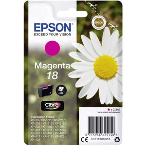 Epson Inktcartridge T1803, 18 Origineel Magenta C13T18034012