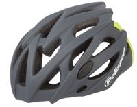 Polisport helm twig mat grijs/ fluo geel l 58-61cm easy-lock