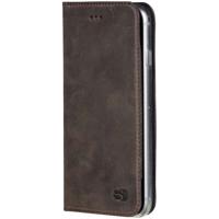 Senza Raw Leather Booklet Apple iPhone 7 Plus/8 Plus Walnut Brown